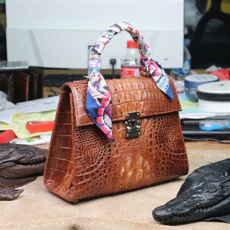 fake crocodile leather clothes|genuine crocodile leather women handbags.